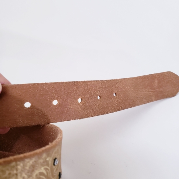 Vintage Express Gold Leather Belt - Picture 11 of 14